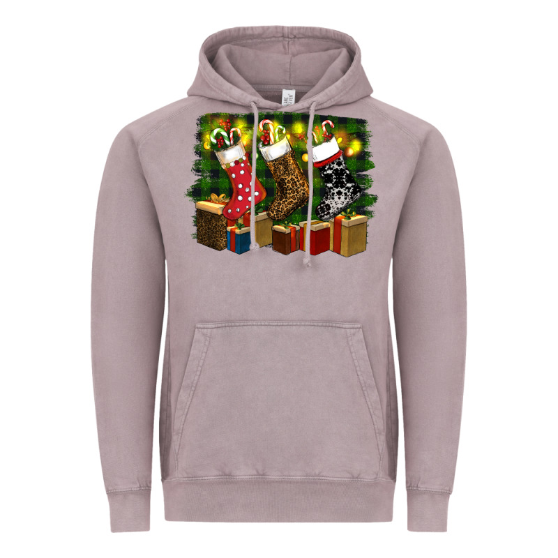 Christmas Santa Socks Vintage Hoodie by RanaPortraitStore | Teevron
