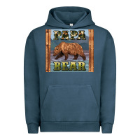 Pigment Midnight Navy papar bear Urban Hoodie - Artiststas