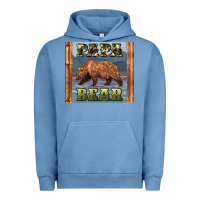 Pigment Pebble Blue papar bear Urban Hoodie - Artiststas