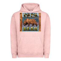 Pigment Salmon papar bear Urban Hoodie - Artiststas