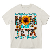 Cream god gifted me two titles mom and teta and i rock t Heavy Core Tee - JahusDesignShop