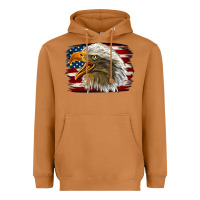 Meerkat Western American Flag Eagle Heavyweight Hoodie - LillyAllenDesigns