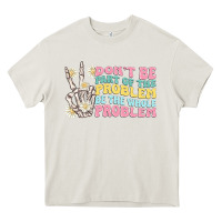 Cream dont be part of the problem Heavy Core Tee - MaliasSmallBusiness
