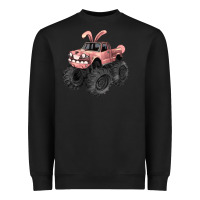Black Easter monster truck Easter Day Heavyweight Sweatshirt - HowdyJamesFarm