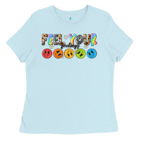 Baby Blue feel your feelings Ladies Tee - NancyCooperArtShop