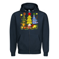 Navy christmas with softball trees bbs Zipper Hoodie - BundleAndBundleShop