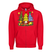 Red christmas with softball trees bbs Zipper Hoodie - BundleAndBundleShop