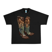 Black cowgirl boots Urban Heavy Tee - RanaPortraitStore