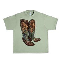 Oil Green cowgirl boots Urban Heavy Tee - RanaPortraitStore