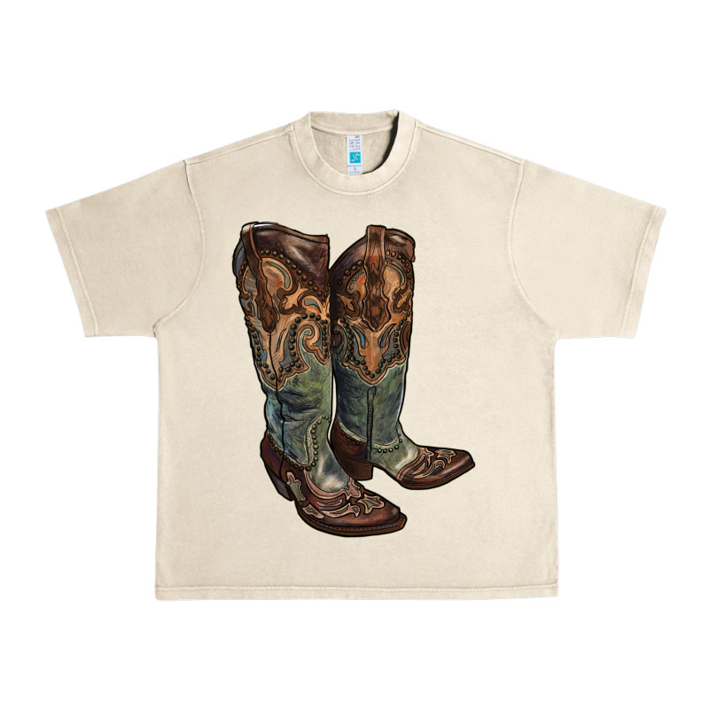 Cowgirl Boots Urban Heavy Tee by RanaPortraitStore | Teevron