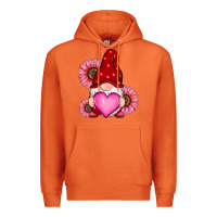 Carrot valentine's day with sunflowers gnomes Premium Hoodie - RanaPortraitStore