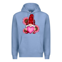Colony Blue valentine's day with sunflowers gnomes Premium Hoodie - RanaPortraitStore