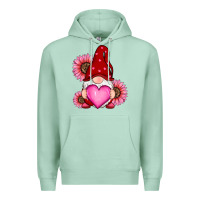 Seafoam valentine's day with sunflowers gnomes Premium Hoodie - RanaPortraitStore