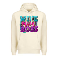 Sandshell Wife mom boss Mother's Day Premium Hoodie - FaDigitalArtStudio