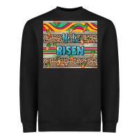 Black He is risen tumbler Easter Day Heavyweight Sweatshirt - HowdyJamesFarm