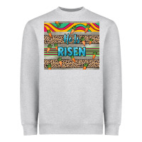Heather Grey He is risen tumbler Easter Day Heavyweight Sweatshirt - HowdyJamesFarm