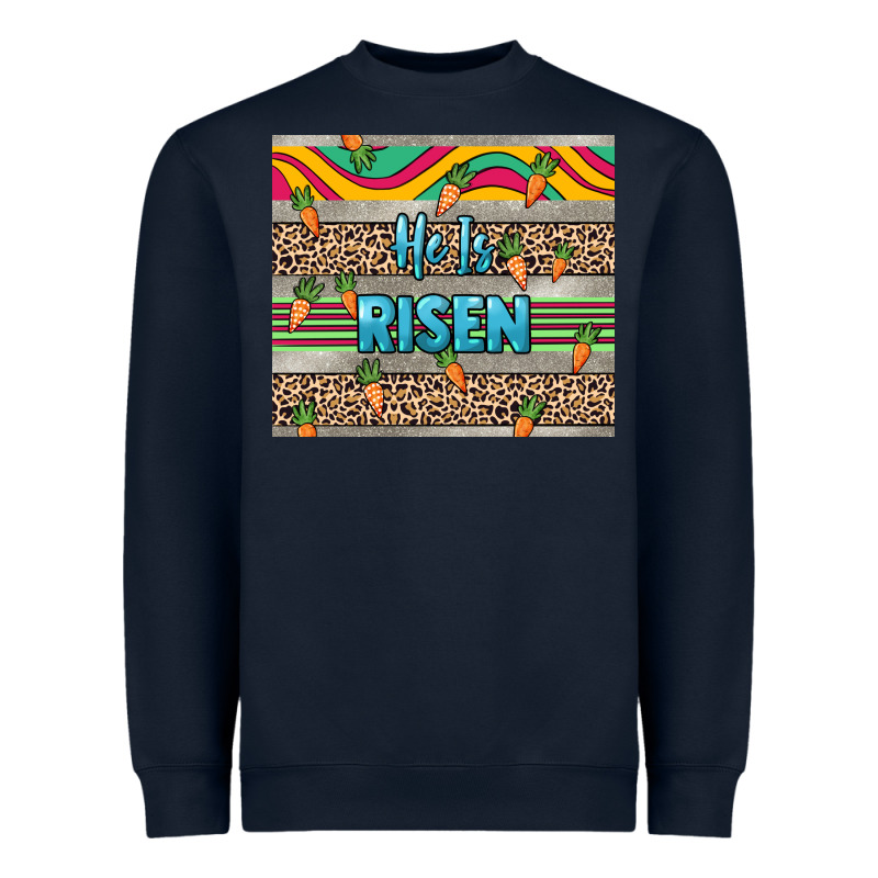 He Is Risen Tumbler Easter Day Heavyweight Sweatshirt by HowdyJamesFarm | Teevron