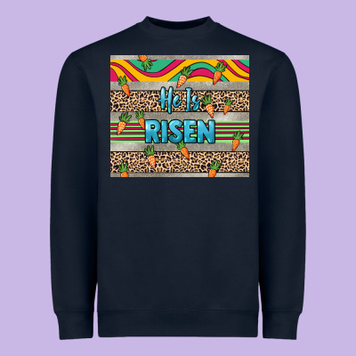 He Is Risen Tumbler Easter Day Heavyweight Sweatshirt Designed By Howdyjamesfarm