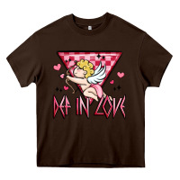 Chocolate Brown def in love Heavy Core Tee - MaliasSmallBusiness