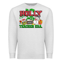 Oatmeal Heather In My Holly Jolly Teacher Era Premium Sweatshirt - CowhideDigitalArt