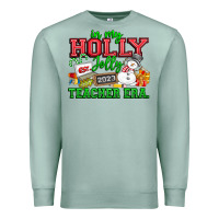 Seafoam In My Holly Jolly Teacher Era Premium Sweatshirt - CowhideDigitalArt