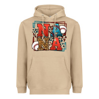 Mushroom Baseball nana leopard frame Heavyweight Hoodie - LillyAllenDesigns
