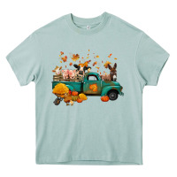 Arona fall farm animals truck nancy Heavy Core Tee - NancyCooperArtShop