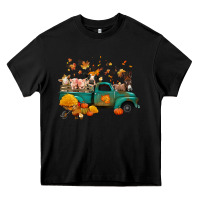 Black fall farm animals truck nancy Heavy Core Tee - NancyCooperArtShop