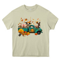 Mossy fall farm animals truck nancy Heavy Core Tee - NancyCooperArtShop