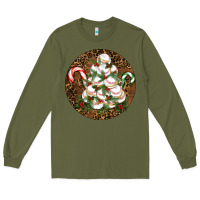 Army Green Merry Christmas Baseball Long Sleeve Tee - RanaPortraitStore