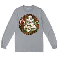 Heather Grey Merry Christmas Baseball Long Sleeve Tee - RanaPortraitStore