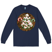 Navy Merry Christmas Baseball Long Sleeve Tee - RanaPortraitStore