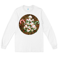 White Merry Christmas Baseball Long Sleeve Tee - RanaPortraitStore