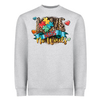 Heather Grey Love needs no words Heavyweight Sweatshirt - CowGirlArtShop