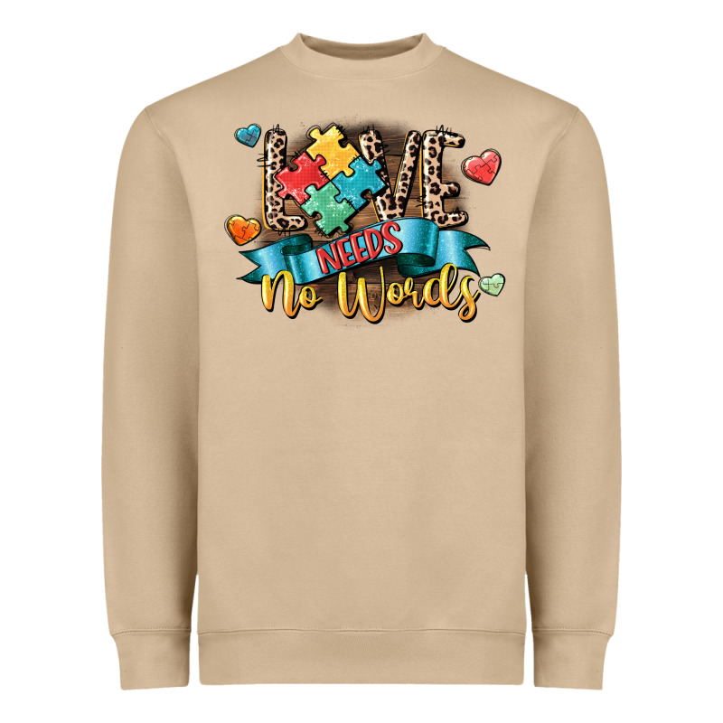 Love Needs No Words Heavyweight Sweatshirt by CowGirlArtShop | Teevron