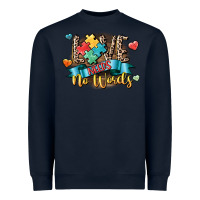 Navy Love needs no words Heavyweight Sweatshirt - CowGirlArtShop