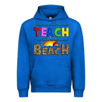 Cobalt first we teach then we beach Urban Hoodie - Artiststas