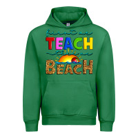 Emerald first we teach then we beach Urban Hoodie - Artiststas