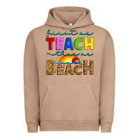 Pigment Burro first we teach then we beach Urban Hoodie - Artiststas