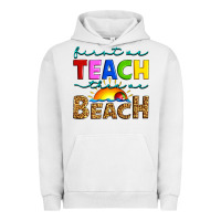 Pigment Lunar Rock first we teach then we beach Urban Hoodie - Artiststas