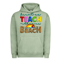 First We Teach Then We Beach Urban Hoodie | Teevron