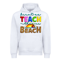 White first we teach then we beach Urban Hoodie - Artiststas