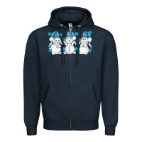 Navy snowman winter bbs Zipper Hoodie - BundleAndBundleShop