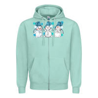 Seafoam snowman winter bbs Zipper Hoodie - BundleAndBundleShop