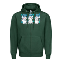 Sports Green snowman winter bbs Zipper Hoodie - BundleAndBundleShop