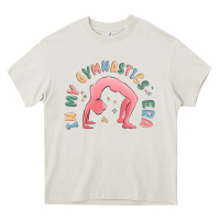 Cream in my gymnastics era shinning Heavy Core Tee - MaliasSmallBusiness