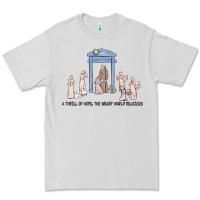 Dove Grey a thrill of hope nativity Premium Tee - MaliasSmallBusiness