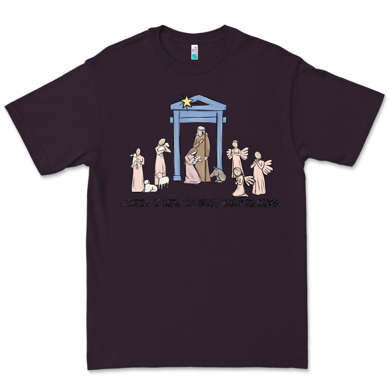 A Thrill Of Hope Nativity Premium Tee by MaliasSmallBusiness | Teevron