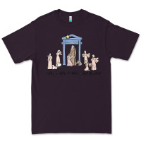 Plum a thrill of hope nativity Premium Tee - MaliasSmallBusiness