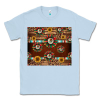 Dusty Blue seamless mexican sunflower tumbler design Classic Tee - Jasminsmagicworld